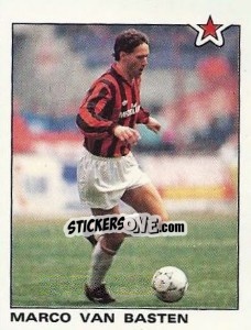 Sticker Marco van Basten (Milan) - Calciatori 1991-1992 n. 377 - Panini