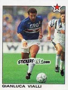 Sticker Gianluca Vialli (Sampdoria) - Calciatori 1991-1992 n. 378 - Panini