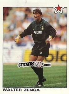Cromo Walter Zenga (Inter) - Calciatori 1991-1992 - Panini