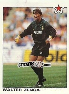 Figurina Walter Zenga (Inter) - Calciatori 1991-1992 - Panini