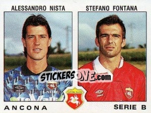 Cromo Stefano Fontana / Alessandro Nista - Calciatori 1991-1992 - Panini