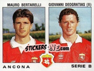 Figurina Mauro Bertarelli / Giovanni Deogratias - Calciatori 1991-1992 - Panini