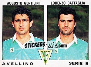 Figurina Lorenzo Battaglia / Augusto Gentilini - Calciatori 1991-1992 - Panini