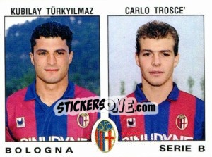 Sticker Carlo Troscè / Kubilay Türkyilmaz - Calciatori 1991-1992 n. 407 - Panini
