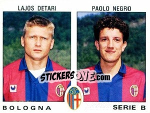 Figurina Lajos Detari / Paolo Negro - Calciatori 1991-1992 - Panini