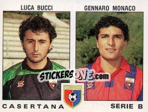 Sticker Luca Bucci / Gennaro Monaco - Calciatori 1991-1992 - Panini