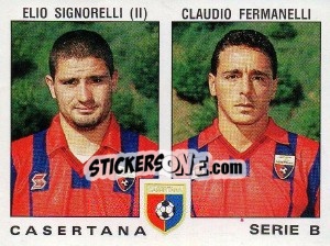 Sticker Claudio Fermanelli / Elio Signorelli - Calciatori 1991-1992 n. 427 - Panini