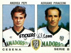 Cromo Andrea Pepi / Adriano Piraccini - Calciatori 1991-1992 - Panini