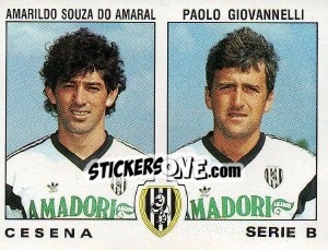 Sticker Paolo Giovannelli / Amarildo Souza Do Amaral - Calciatori 1991-1992 n. 434 - Panini