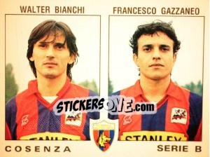 Sticker Walter Bianchi / Francesco Gazzaneo - Calciatori 1991-1992 n. 440 - Panini