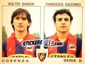 Figurina Walter Bianchi / Francesco Gazzaneo - Calciatori 1991-1992 - Panini