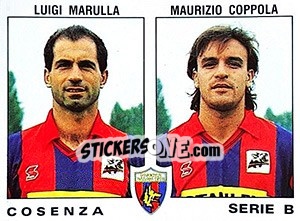 Sticker Maurizio Coppola / Luigi Marulla - Calciatori 1991-1992 n. 443 - Panini
