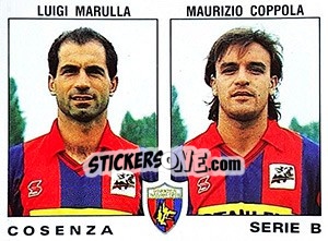 Cromo Maurizio Coppola / Luigi Marulla - Calciatori 1991-1992 - Panini