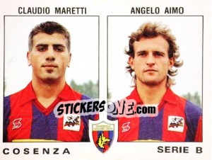 Cromo Angelo Aimo / Claudio Maretti - Calciatori 1991-1992 - Panini