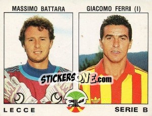 Sticker Massimo Battara / Giacomo Ferri - Calciatori 1991-1992 n. 447 - Panini