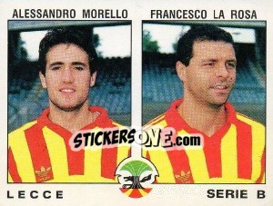 Figurina Francesco La Rosa / Alessandro Morello - Calciatori 1991-1992 - Panini