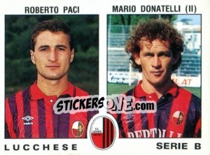Sticker Mario Donatelli / Roberto Paci - Calciatori 1991-1992 n. 461 - Panini