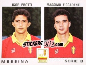 Sticker Massimo Ficcadenti / Igor Protti - Calciatori 1991-1992 n. 470 - Panini