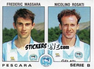 Sticker Frederic Massara / Nicolino Rosati - Calciatori 1991-1992 n. 507 - Panini
