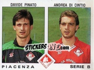 Sticker Andrea Di Cintio / Davide Pinato - Calciatori 1991-1992 n. 511 - Panini