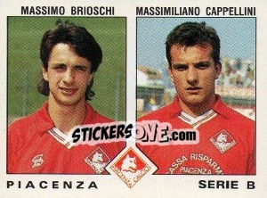 Cromo Massimo Brioschi / Massimiliano Cappellini - Calciatori 1991-1992 - Panini