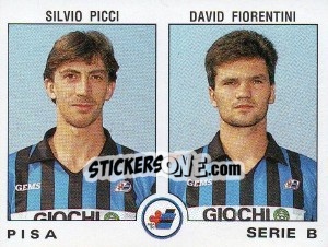 Sticker David Fiorentini / Silvio Picci - Calciatori 1991-1992 n. 521 - Panini