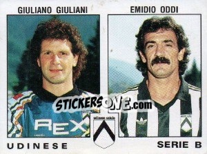 Sticker Giuliano Giuliani / Emidio Oddi - Calciatori 1991-1992 n. 547 - Panini