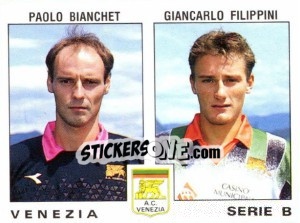 Figurina Paolo Bianchet / Giancarlo Filipinni - Calciatori 1991-1992 - Panini