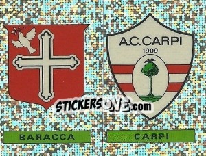 Figurina Badge Baracca / Badge Carpi