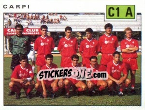 Figurina Team Carpi - Calciatori 1991-1992 - Panini