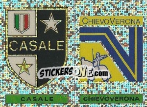 Sticker Badge Casale / Badge ChievoVerona - Calciatori 1991-1992 n. 569 - Panini