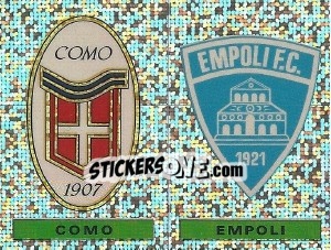 Sticker Badge Como / Badge Empoli - Calciatori 1991-1992 - Panini