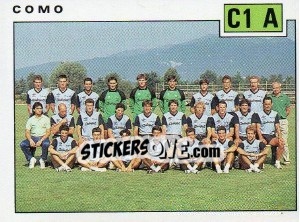 Figurina Team Como - Calciatori 1991-1992 - Panini