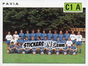 Figurina Team Pavia - Calciatori 1991-1992 - Panini