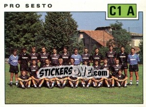 Figurina Team Pro Sesto - Calciatori 1991-1992 - Panini