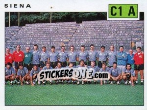 Figurina Team Siena - Calciatori 1991-1992 - Panini