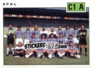 Figurina Team Spal - Calciatori 1991-1992 - Panini