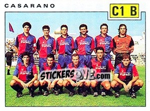 Figurina Team Casarano - Calciatori 1991-1992 - Panini