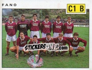 Figurina Team Fano - Calciatori 1991-1992 - Panini