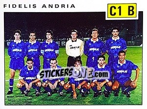 Sticker Team Fidelis Andria - Calciatori 1991-1992 n. 600 - Panini