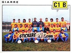 Figurina Team Giarre - Calciatori 1991-1992 - Panini