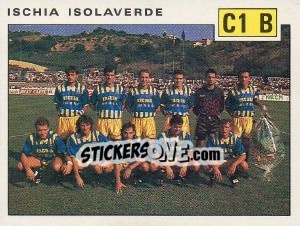 Figurina Team Ischia Isolaverde - Calciatori 1991-1992 - Panini