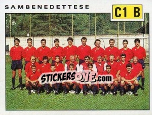 Figurina Team Sambenedettese - Calciatori 1991-1992 - Panini