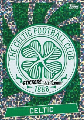 Sticker Club Badge - SPFL 2016-2017. Match Attax n. 19 - Topps