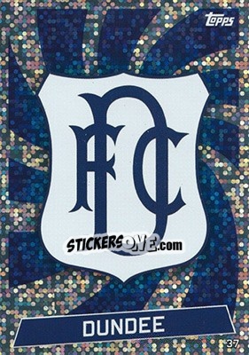 Sticker Club Badge - SPFL 2016-2017. Match Attax n. 37 - Topps