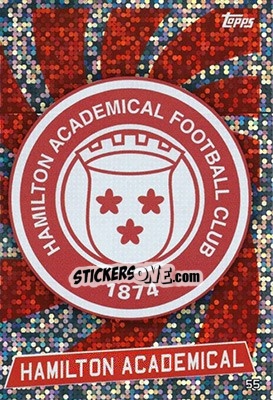 Sticker Club Badge - SPFL 2016-2017. Match Attax n. 55 - Topps