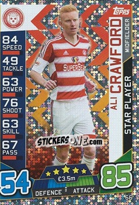 Sticker Ali Crawford - SPFL 2016-2017. Match Attax n. 66 - Topps