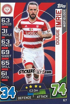 Sticker Dougie Imrie - SPFL 2016-2017. Match Attax n. 67 - Topps