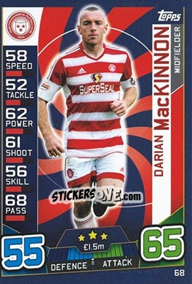 Sticker Darian MacKinnon - SPFL 2016-2017. Match Attax n. 68 - Topps