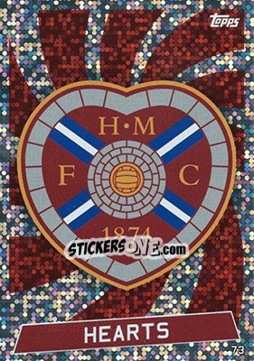 Sticker Club Badge - SPFL 2016-2017. Match Attax n. 73 - Topps